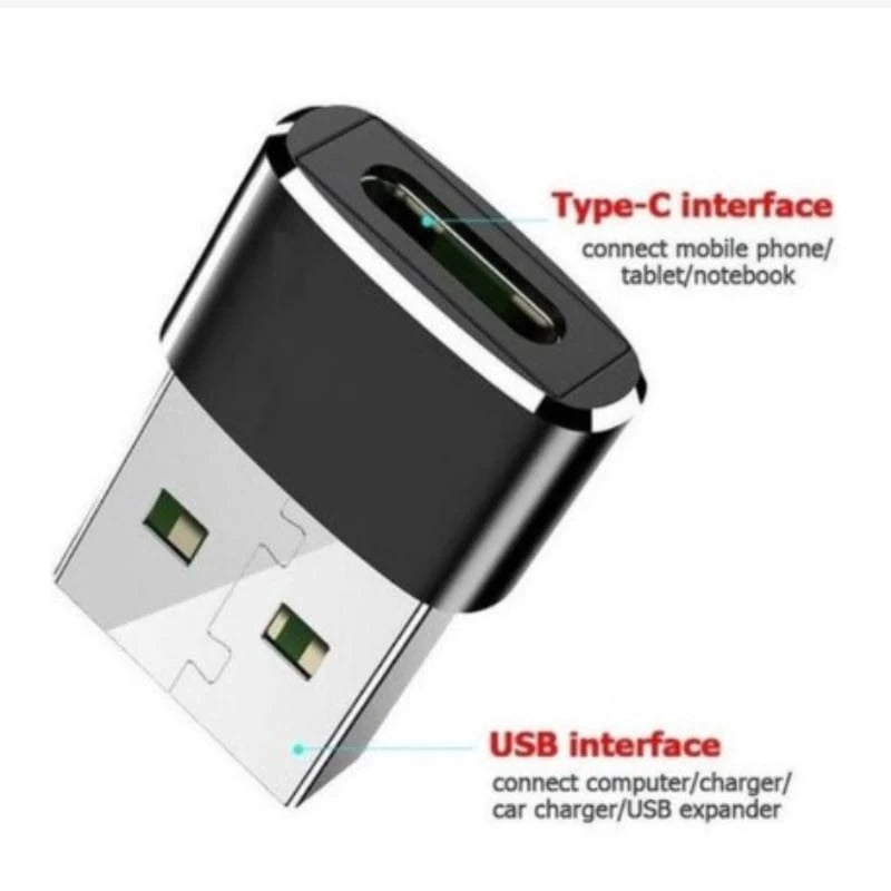 Adaptador com Plug USB Tipo C para USB 3.0 Macho OTG