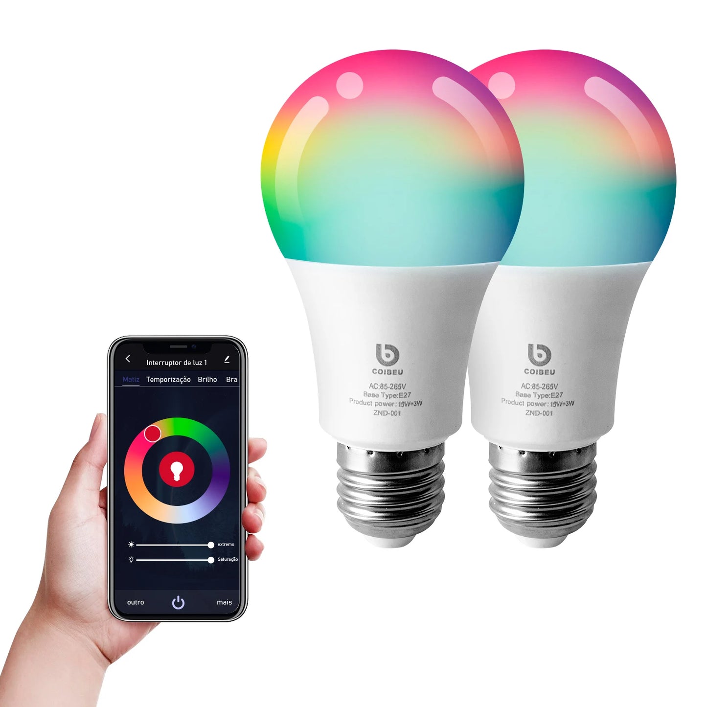 Lâmpada Inteligente Coibeu LED